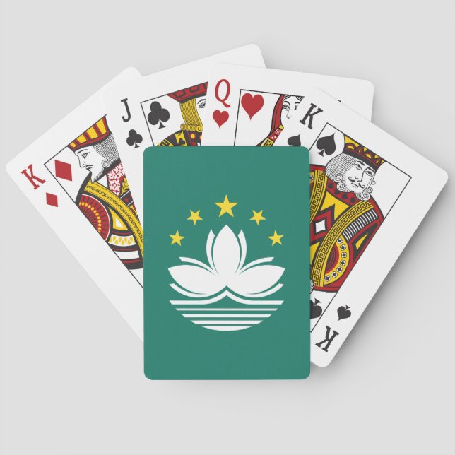 Macau-Flagge Spielkarten (Rückseite)