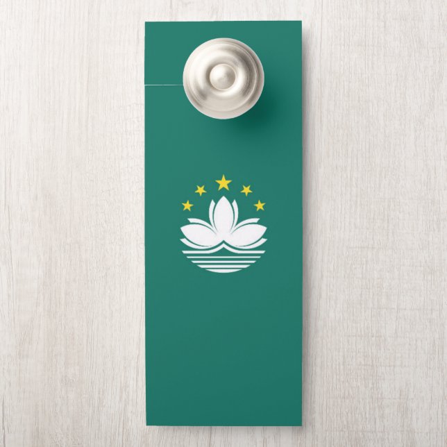 Macau-Flagge Türanhänger (Auf Knauf)