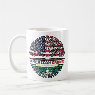 Macau Macanese American USA Tree Roots Flag Kaffeetasse