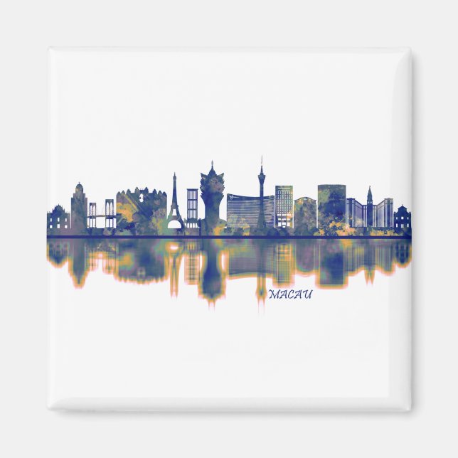 Macau Skyline Magnet (Vorne)