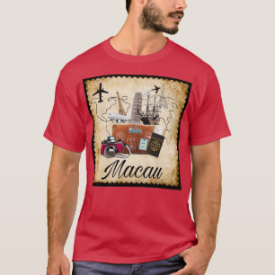 Macau World Travel Souvenir Reiseziel Reise T-Shirt
