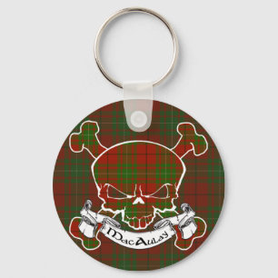 MacAulay Tartan-Schädel Schlüsselanhänger