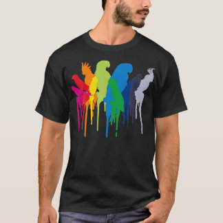 Macaw Cockatiel African Gray Parrot T-Shirt