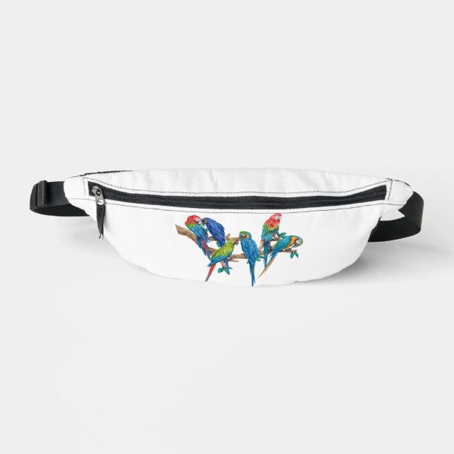 Macaw Colorful Birds Fanny Pack (Recto)