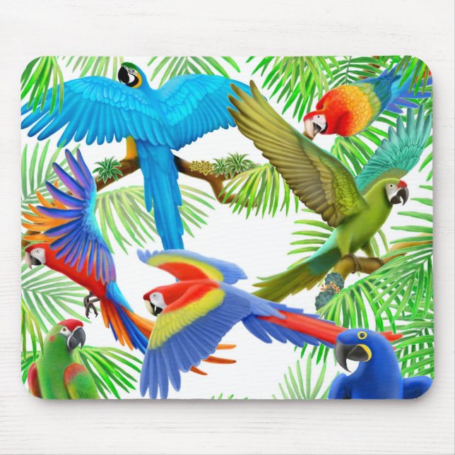 Macaw-Dschungel Mousepad (Vorne)