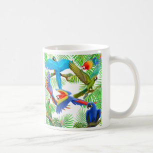 Macaw-Dschungel-Tasse Kaffeetasse
