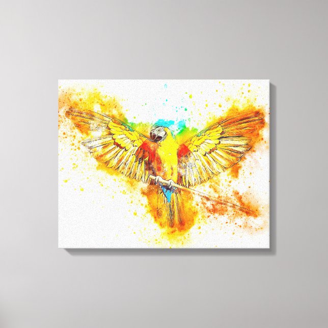 Macaw Leinwanddruck (Vorderseite)
