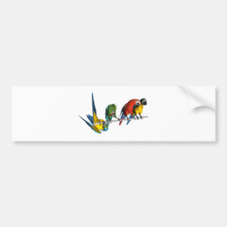 Macaw-Papagei Autoaufkleber