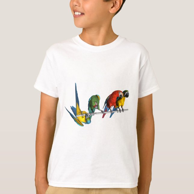 Macaw-Papagei T-Shirt (Vorderseite)