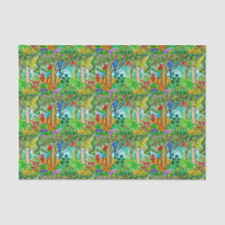 Macaw-Papageien-Dschungel-Kunst-Seidenpapier Seidenpapier