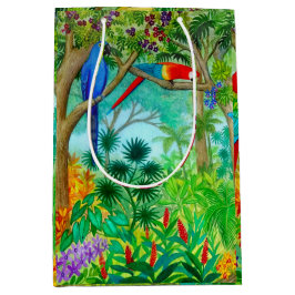 Macaw-Papageien-tropische Mittlere Geschenktüte