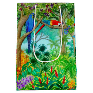 Macaw-Papageien-tropische Mittlere Geschenktüte