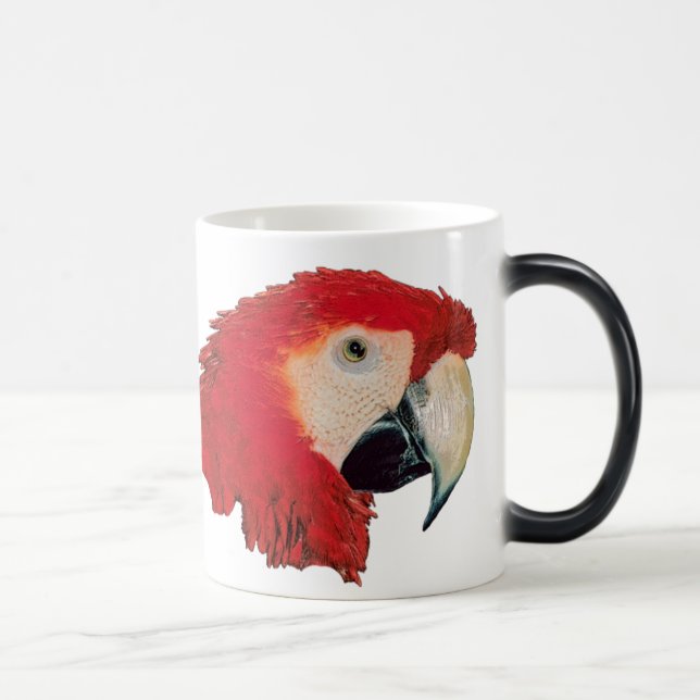 Macaw-Papageien-Vogel-verwandelnde Tasse (Rechts)
