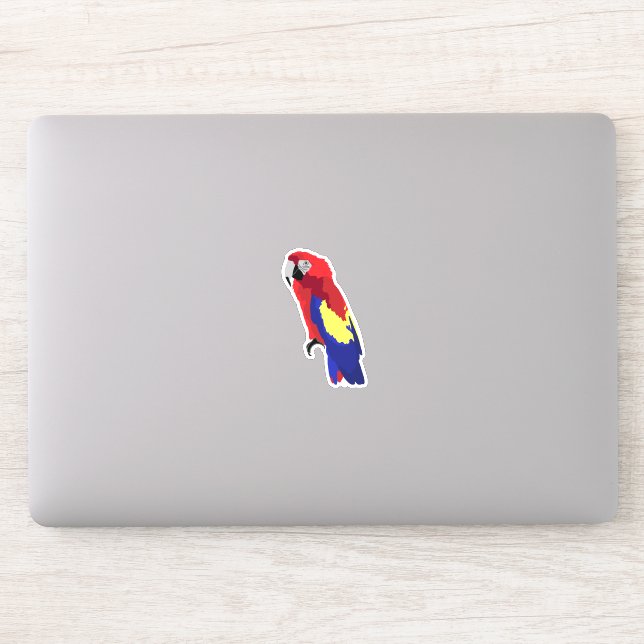 Macaw Parrot Notebook-Aufkleber Aufkleber (Computer)