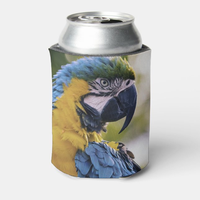 Macaw Parrot Portrait Foto Dosenkühler (Kanne Rückseite)