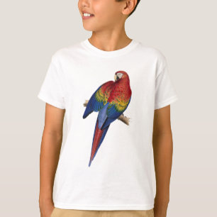 Macaw Parrot Rosa Gelber Grüner Vogel T-Shirt