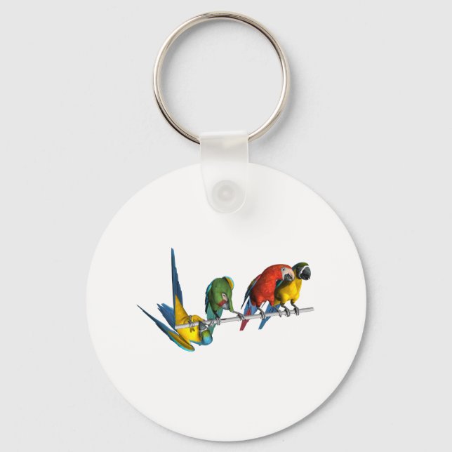 Macaw Parrot Schlüsselanhänger (Vorderseite)