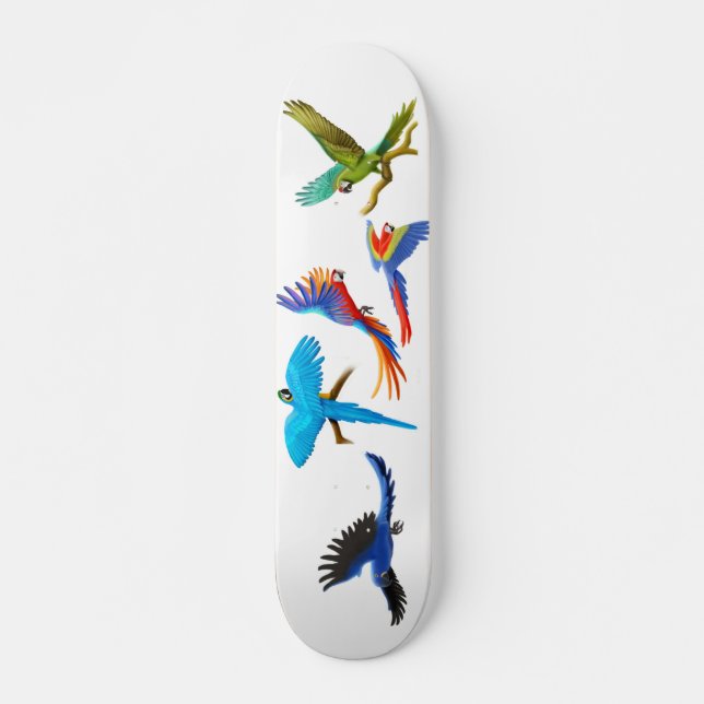 Macaw-verrücktes Skateboard (Vorne)
