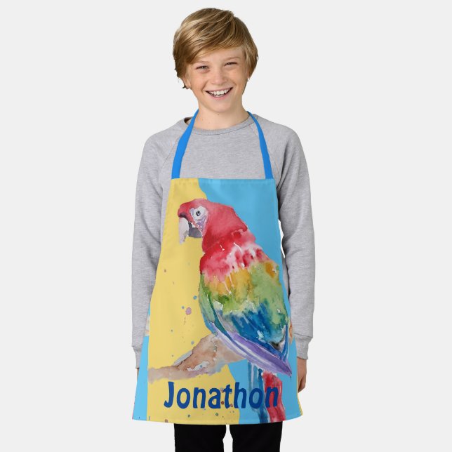 Macaws Macaw Parrot Boys Küche Schürze (Getragen)