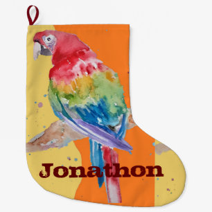 Macaws Macaw Parrot Boys Name Weihnachtsmann Strum Großer Weihnachtsstrumpf
