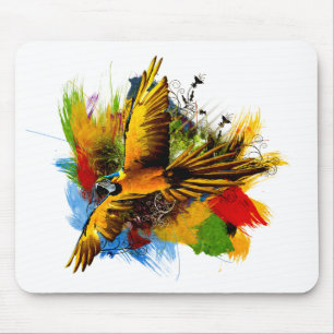 Macawvogel mousepad