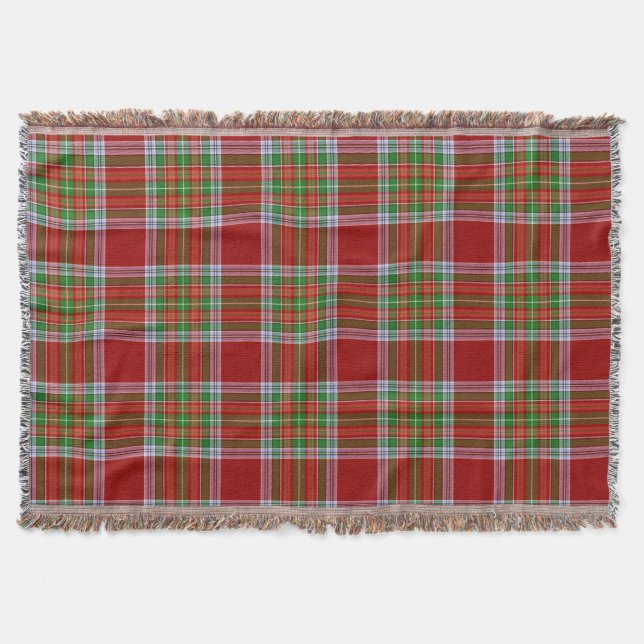 MacBain MacBean Scottish Clan Tartan Kariert Decke (Vorderseite)