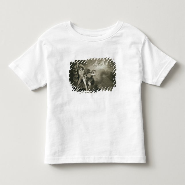 Macbeth, Banquo und die drei Hexen auf dem Heide Kleinkind T-shirt (Vorderseite)