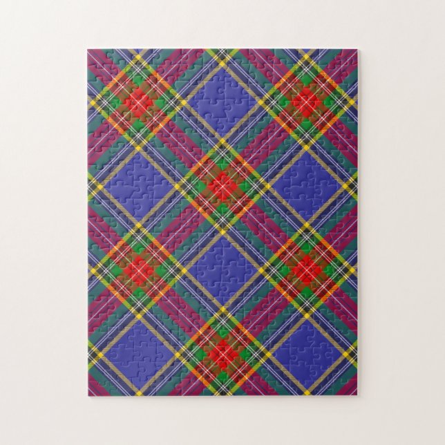 MacBeth Clan Tartan Kariertes Muster (Vertikal)