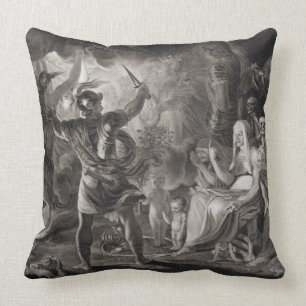 Macbeth, die drei Hexen und Hecate in Tat IV, S Kissen