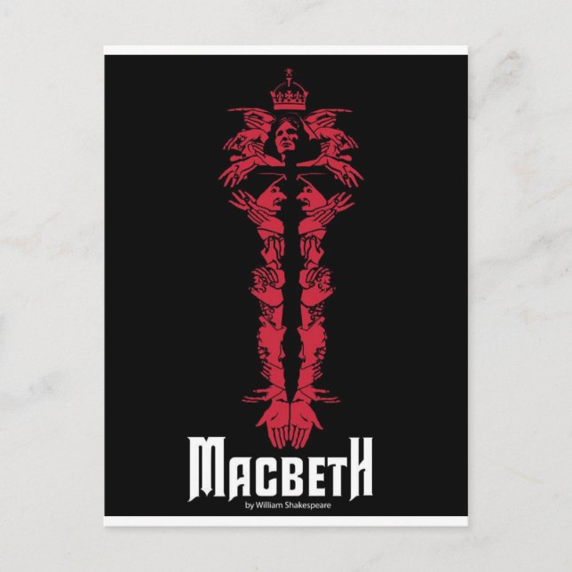 Macbeth Postkarte (Vorderseite)