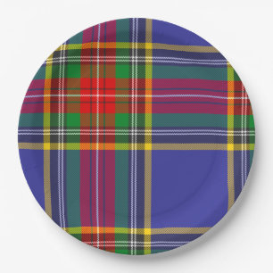  MacBeth Tartan Kariertes schottisches Muster Pappteller