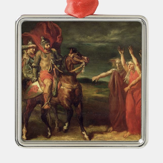 Macbeth und die drei Hexen, 1855 Ornament Aus Metall (Vorne)