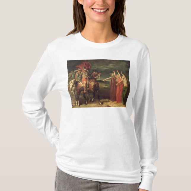 Macbeth und die drei Hexen, 1855 T-Shirt (Vorderseite)