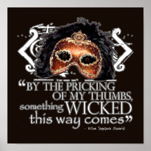 Macbeth Zitat Poster