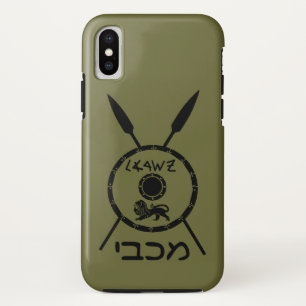 Maccabee Schild und Speere Case-Mate iPhone Hülle