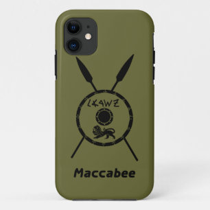 Maccabee Schild und Speere Case-Mate iPhone Hülle