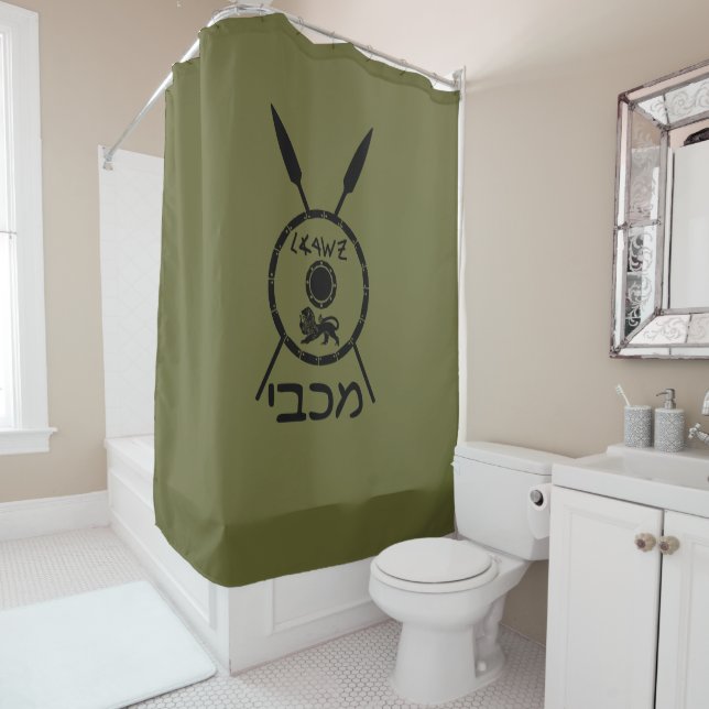 Maccabee Schild und Speere Duschvorhang (Beispiel)