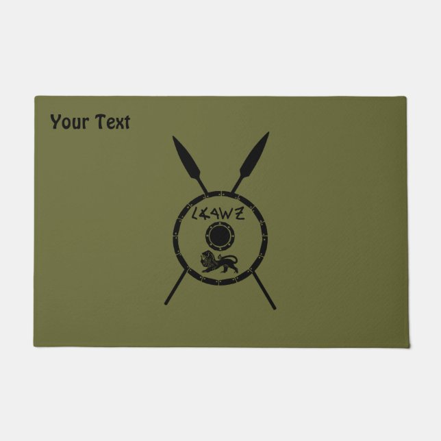 Maccabee Schild und Speere Fußmatte (Vorderseite)