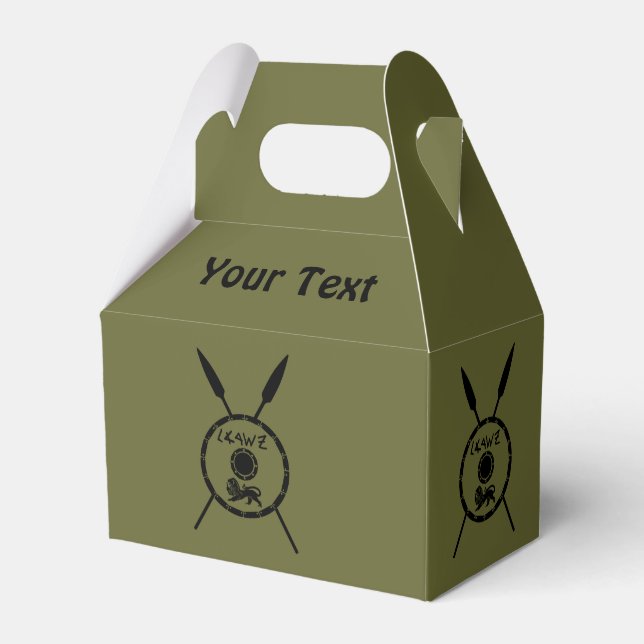 Maccabee Schild und Speere Geschenkschachtel (Vorderseite)