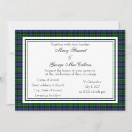 MacCallum Scottish Wedding Einladung