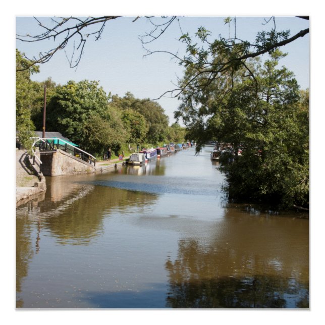 Macclesfield Canal Higher Poynton Cheshire Poster (Vorderseite)