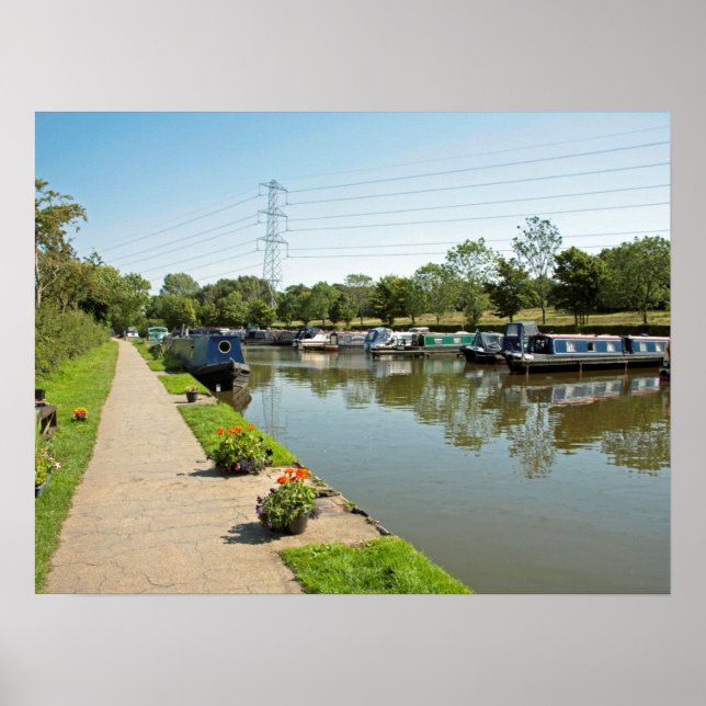 Macclesfield Canal Higher Poynton Cheshire Poster (Vorne)