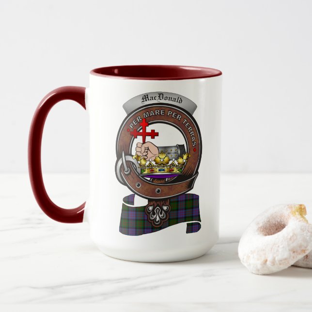 MacDonald Clan Badge Combo 15o Mug (Avec donut)