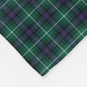 MacDonald Clan Forest Green und KönigsblauTartan Fleecedecke