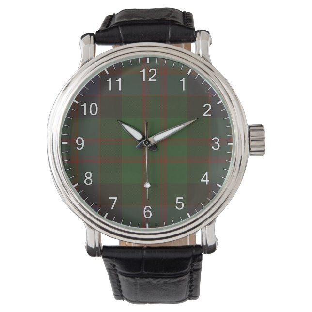 MacDonald Clan Tartan Armbanduhr (Vorderseite)