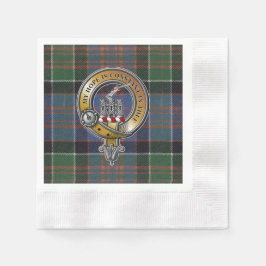 MacDonald Clanranald Tartan & Abzeichen Serviette
