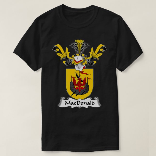 MacDonald Coat of Arms Familienwappen T-Shirt (Design vorne)