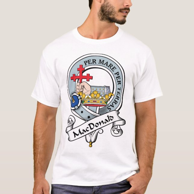 MacDonald des Donald-Clan-Abzeichens T-Shirt (Vorderseite)