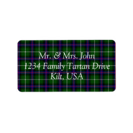 MacDonald Du Étiquette Isles Tartan