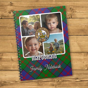 MacDonald-Familien-Fotocollage Notizblock
